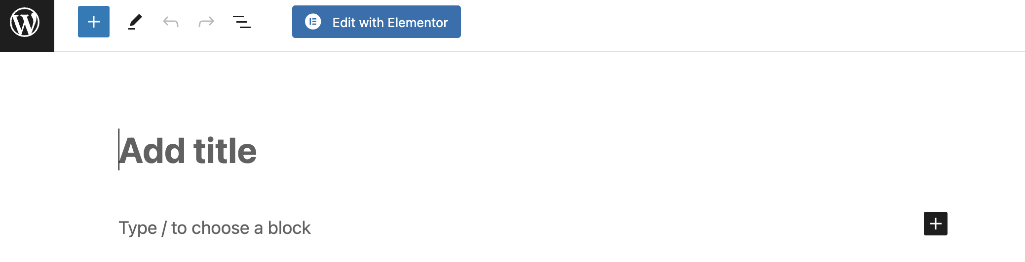 Add a new Elementor page to your membership site