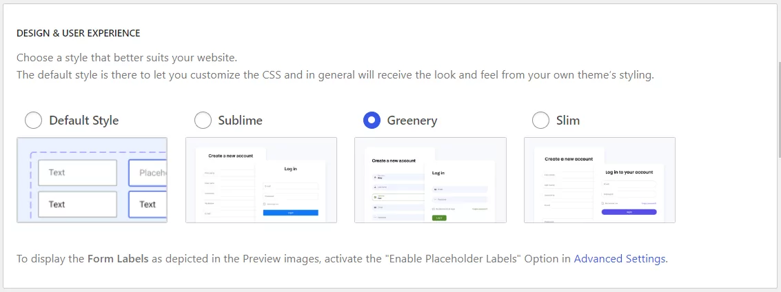 Profile Builder form styles