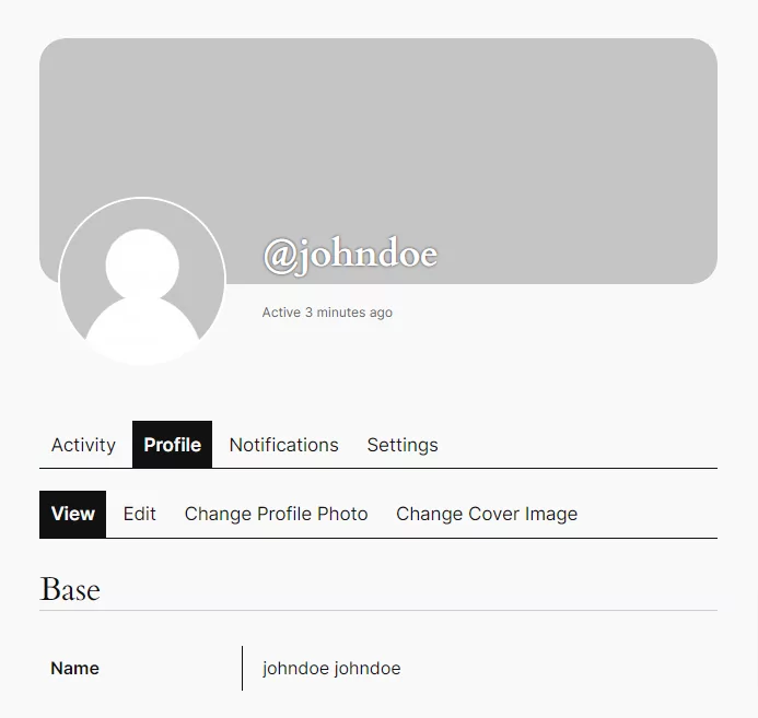 Profile Builder Pro - BuddyPress - Default BuddyPress Profile View