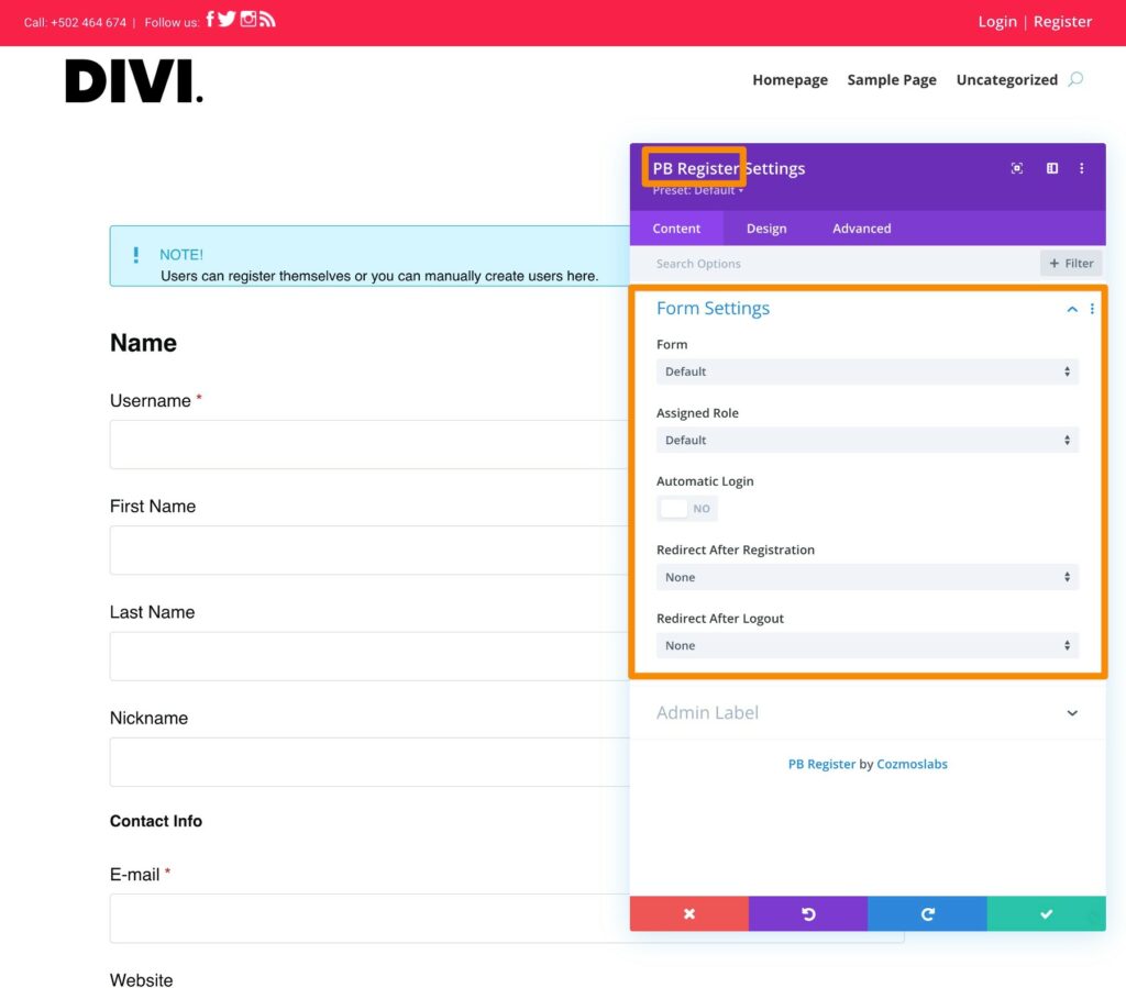 How to Add Divi Login, Register, and Account Modules (for Free)