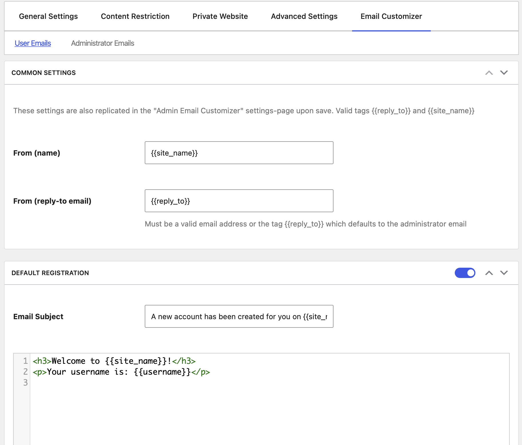 Profile Builder Email Customizer as a WPForms free alternative