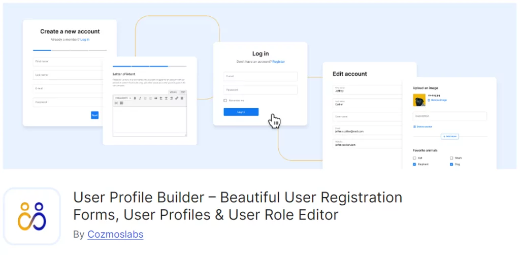 Free Profile Builder plugin