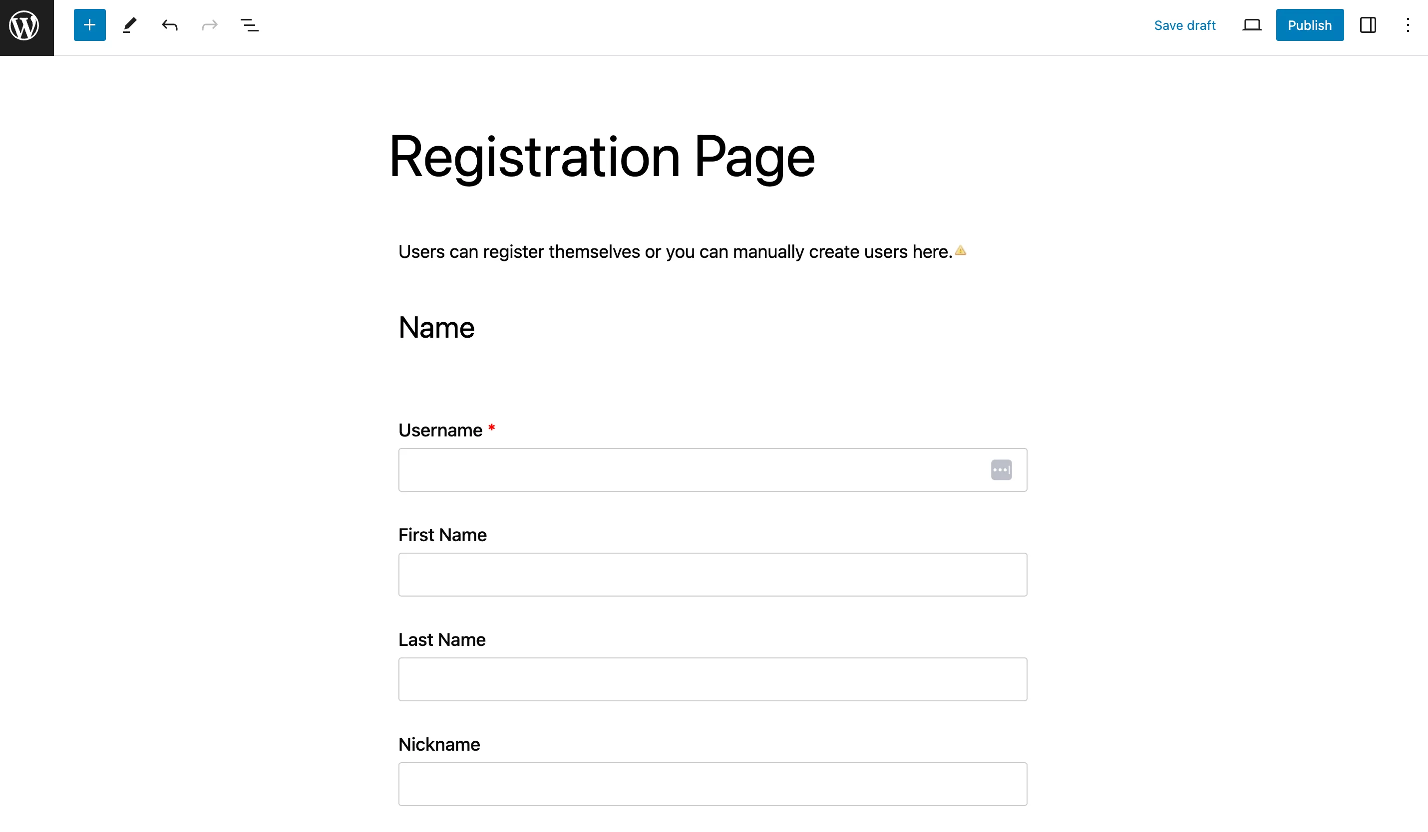 Creating a Registration Page in WordPress to password protect content