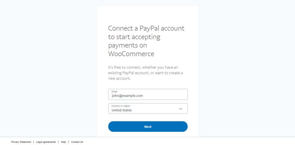 connect paypal account