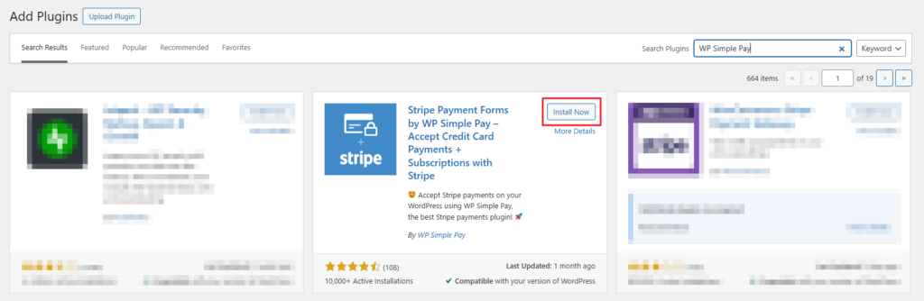 WP Simple Pay install