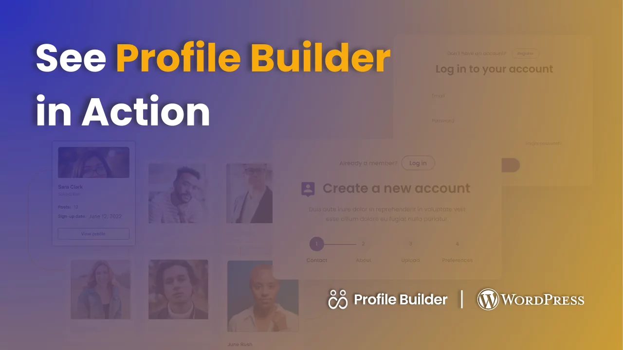 See Profile Builder in action - video