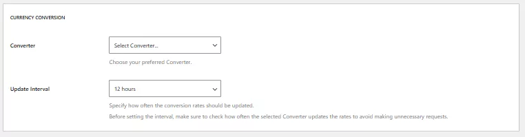 currency conversion for multiple currencies in wordpress